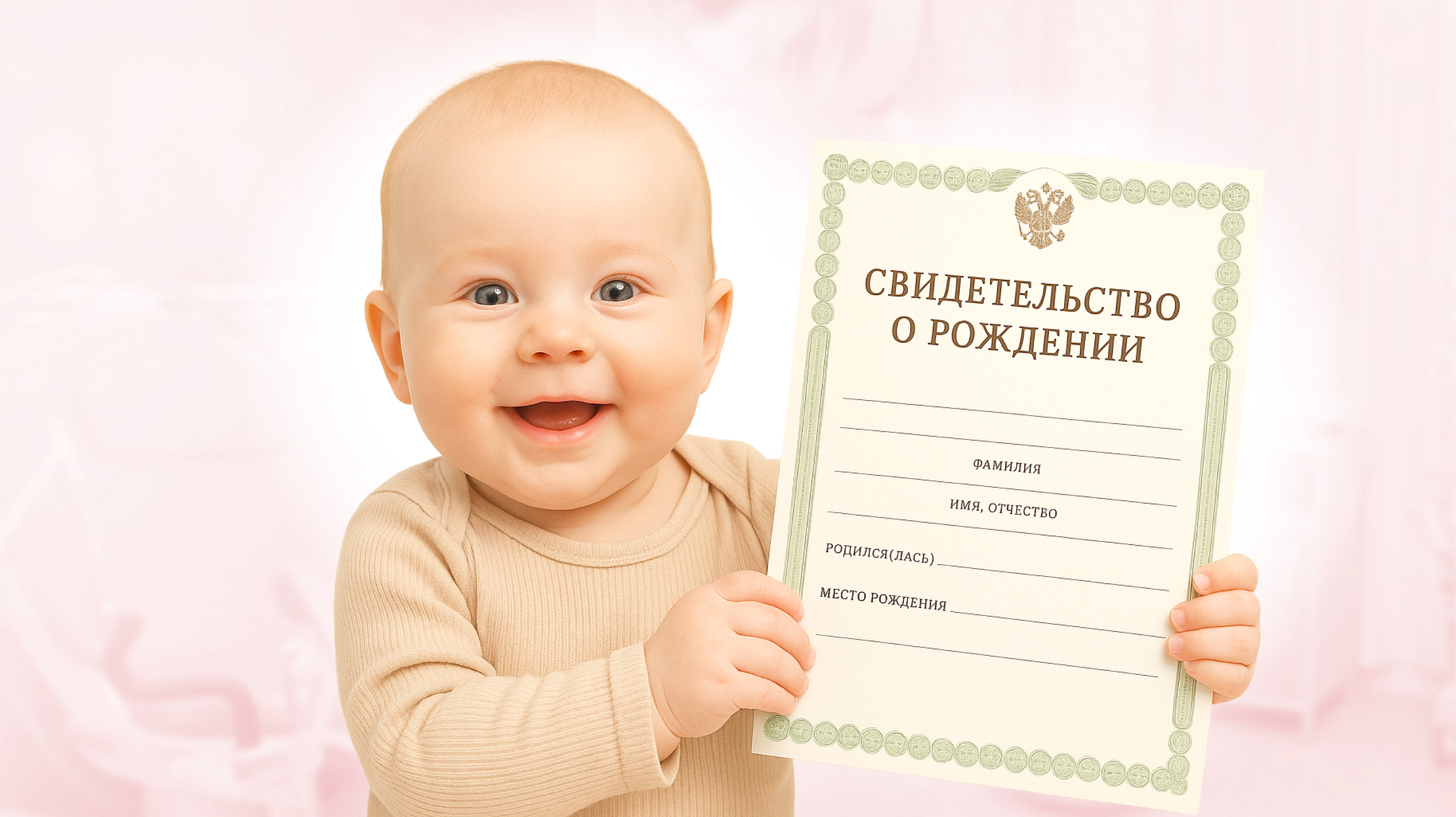Свидетельство о рождении ребенка.